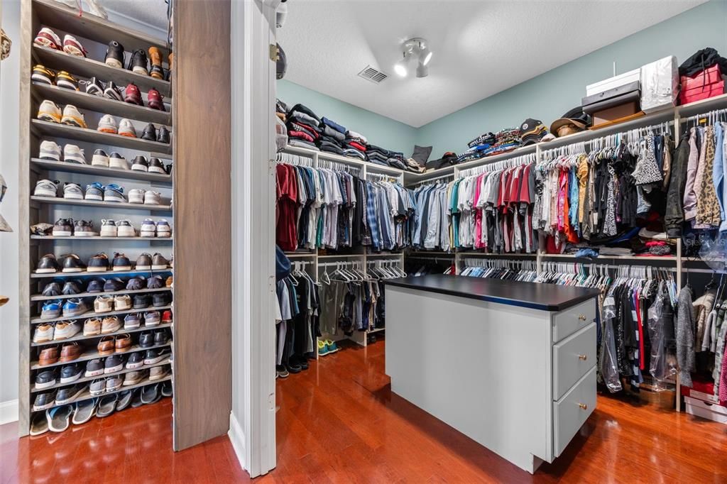Interior, Walk-in Closets, Wood Texture Flooring