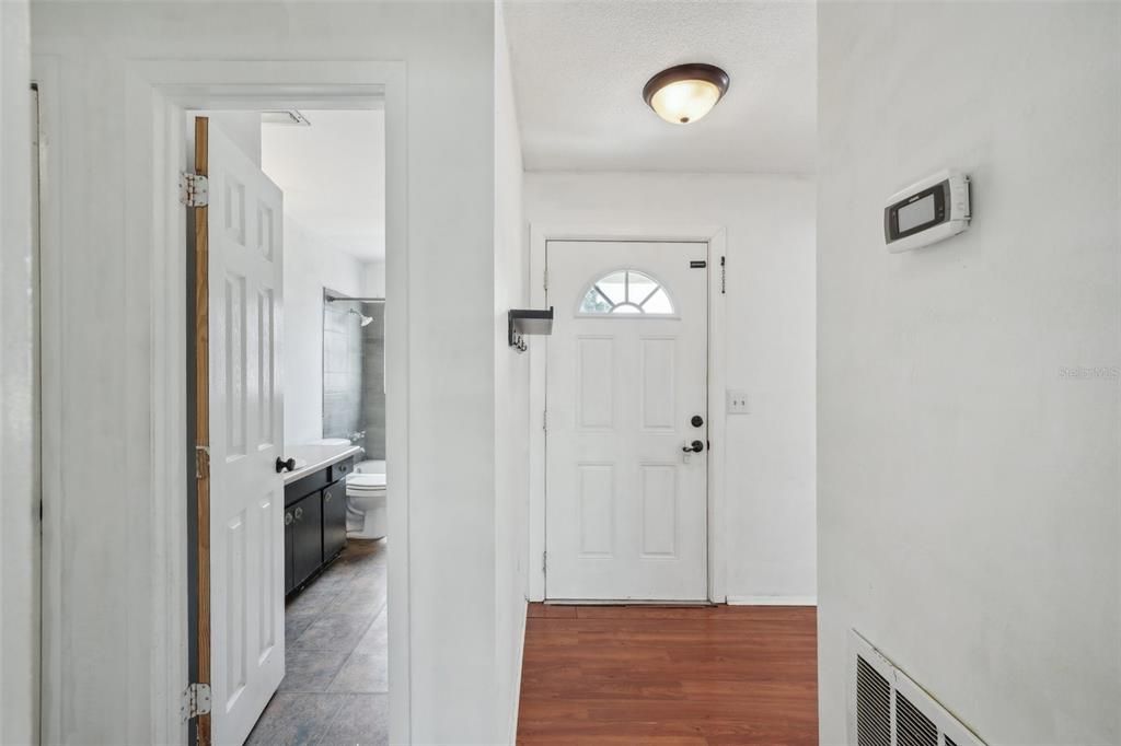 Bathroom, Interior, Wood Texture Flooring