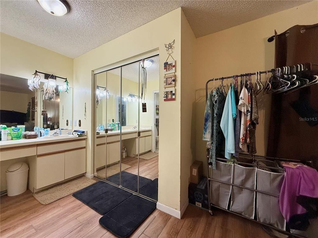Bathroom, Dual Sink Vanities, Interior, Wood Texture Flooring