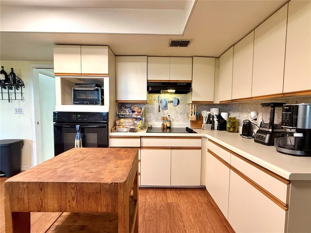 Interior, Kitchen, Wood Texture Flooring