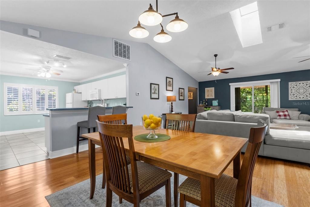 Dining room, Interior, Kitchen, Living room, Wood Texture Flooring