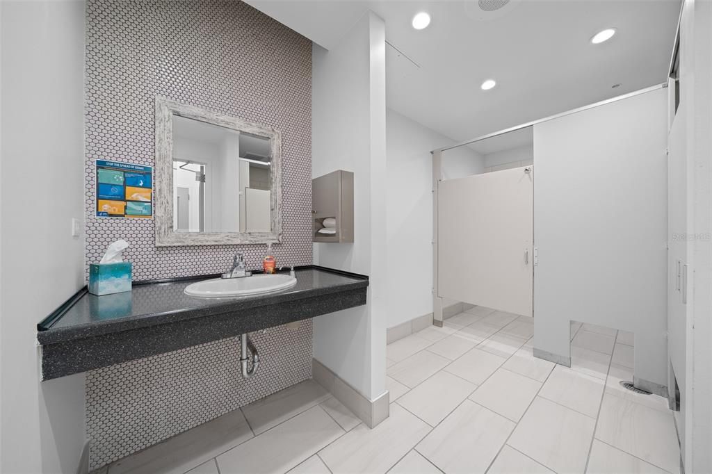 Bathroom, Interior, Recessed Lighting