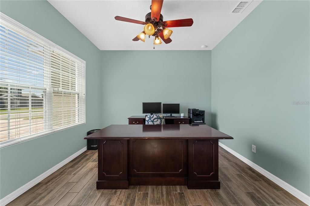 Home Office, Interior, Wood Texture Flooring