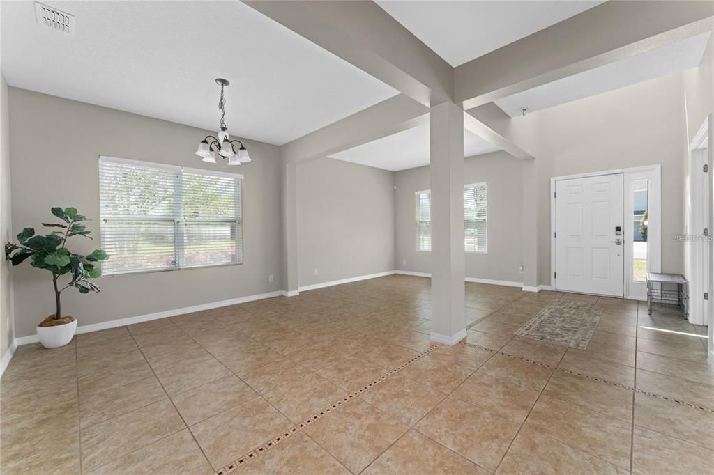 Chandelier, Empty room, Interior
