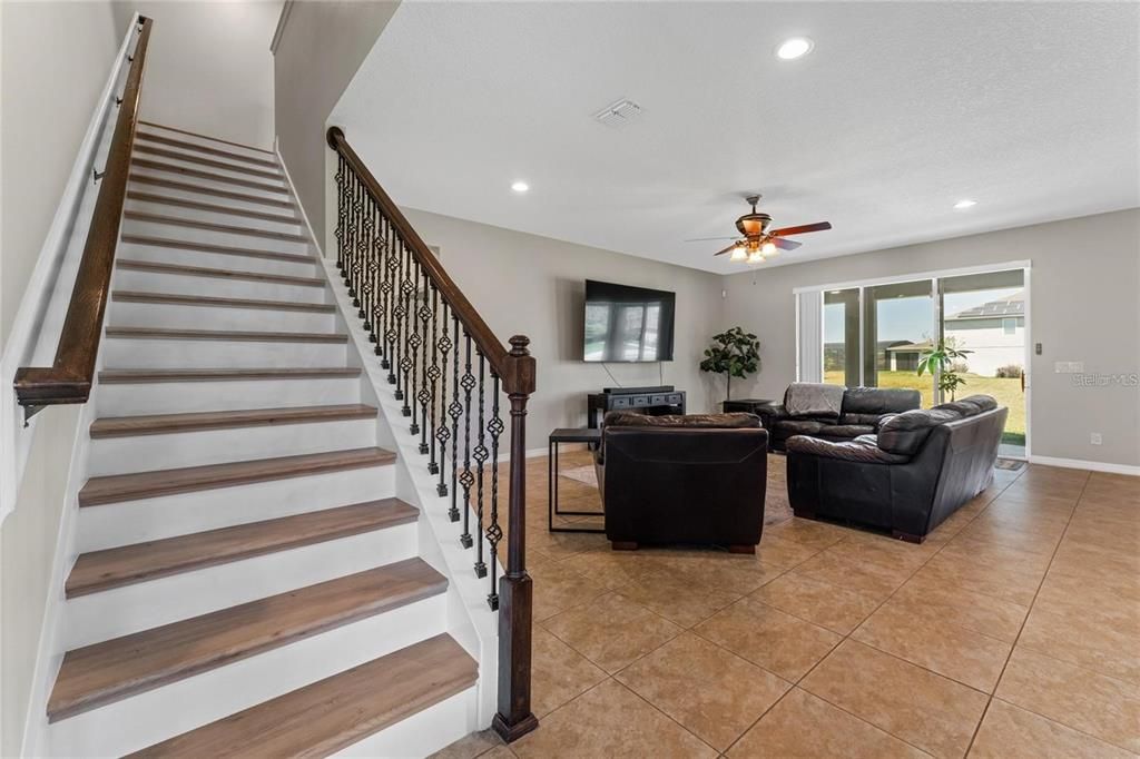 Interior, Living room, Recessed Lighting