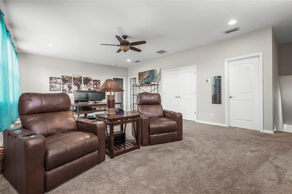 Home Office, Interior, Recessed Lighting