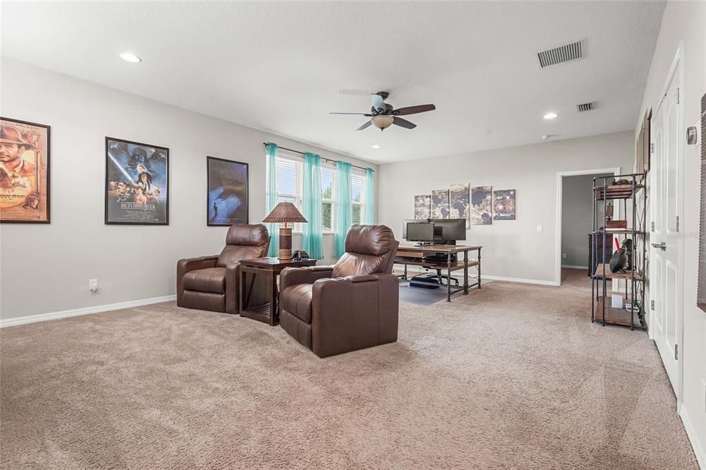 Home Office, Interior, Living room, Recessed Lighting