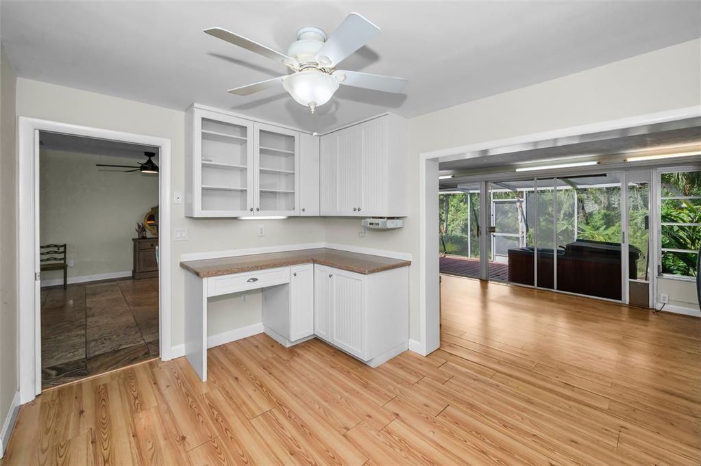 Interior, Sun Room, Wood Texture Flooring