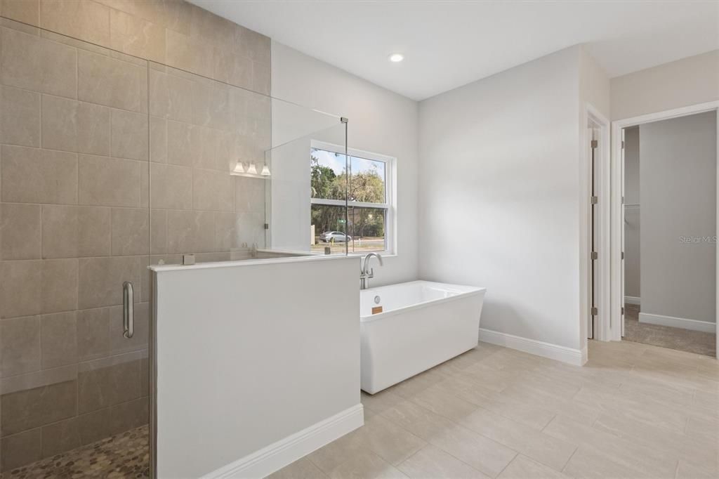 Bathroom, Free Standing Baths, Interior, Recessed Lighting