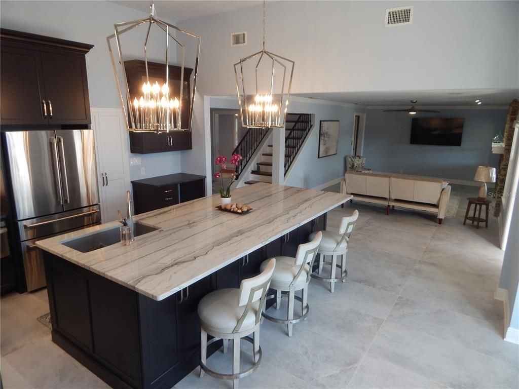 Interior, Kitchen, Pendant Lights, Stainless Steel Appliances