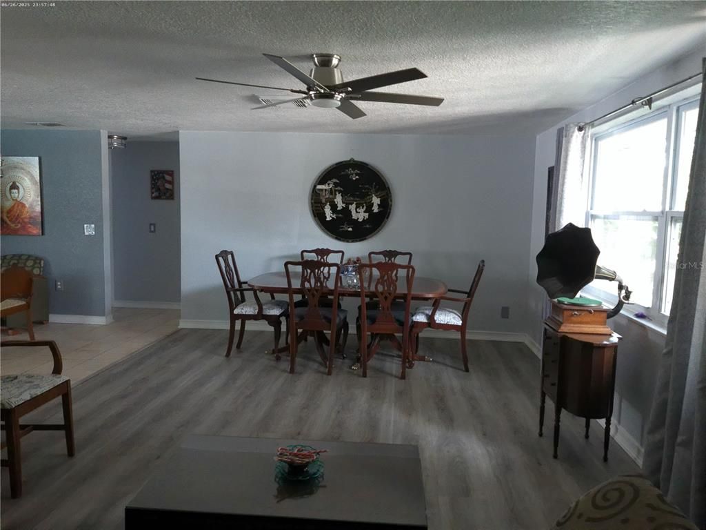 Dining room, Interior, Wood Texture Flooring