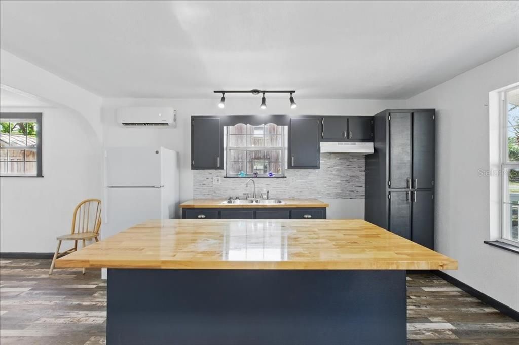 Interior, Kitchen, Wood Texture Flooring