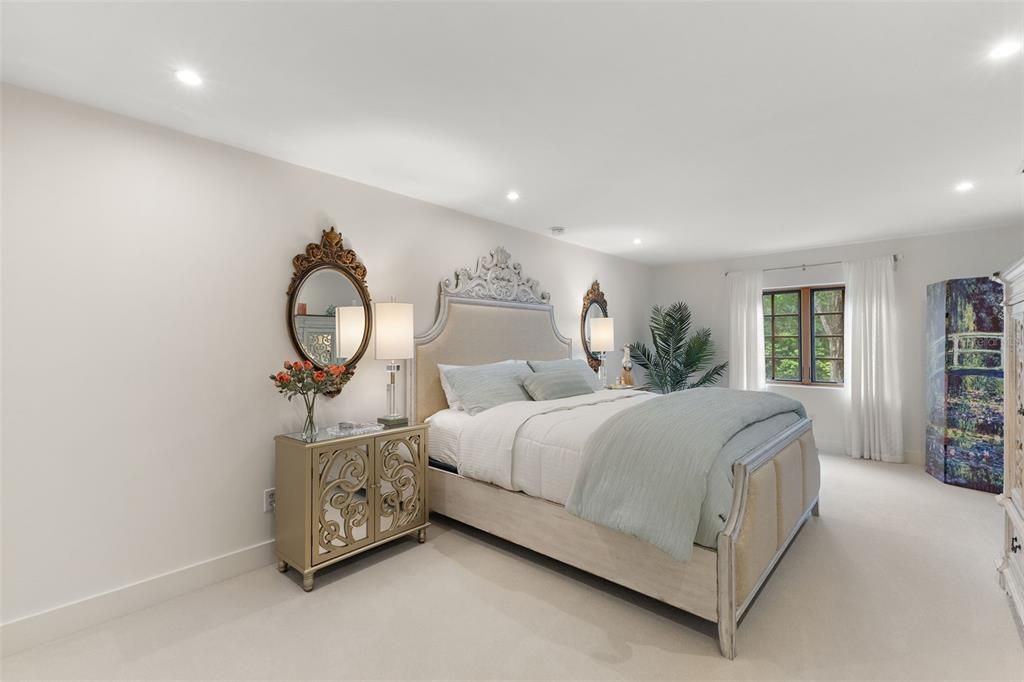 Bedroom, Interior, Recessed Lighting
