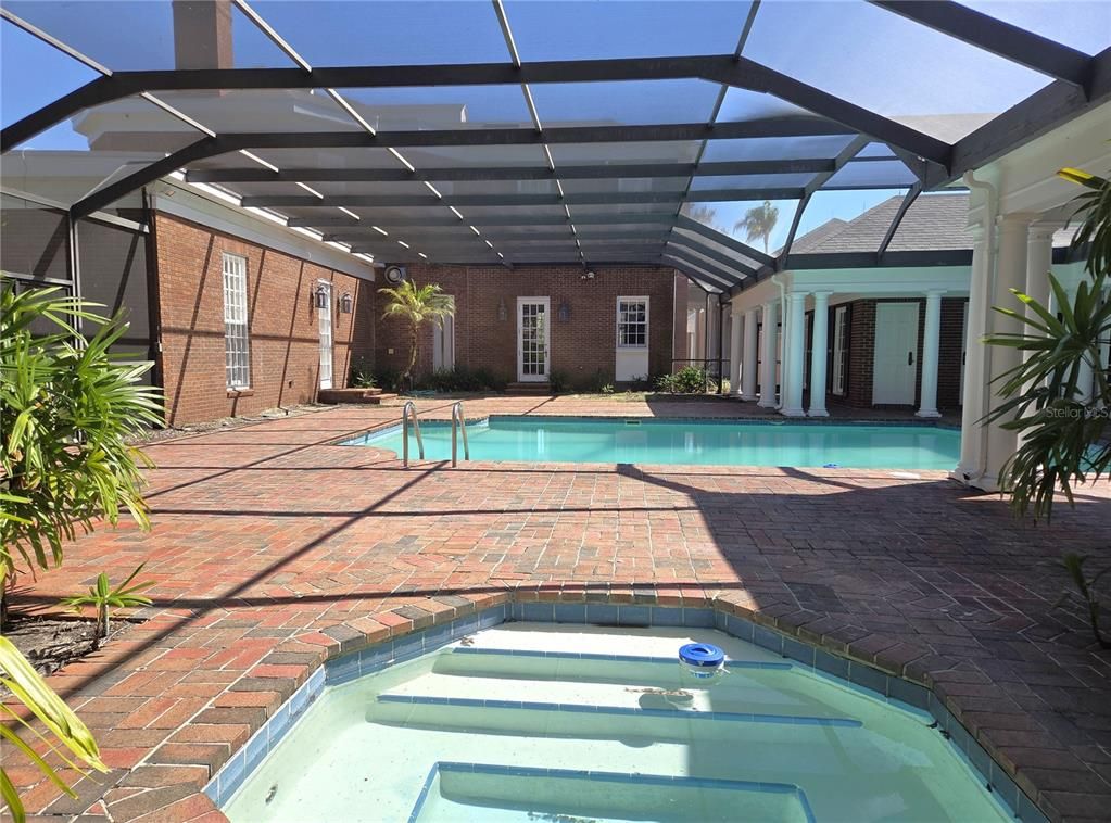 Glass Ceilings, Interior, Pool, Stone Walls, Sun Room