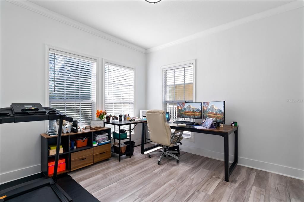 Home Office, Interior, Wood Texture Flooring