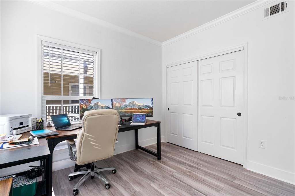 Home Office, Interior, Wood Texture Flooring