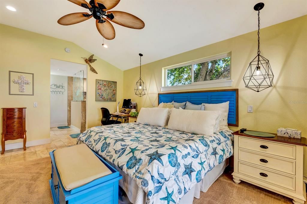 Bedroom, Interior, Pendant Lights, Recessed Lighting