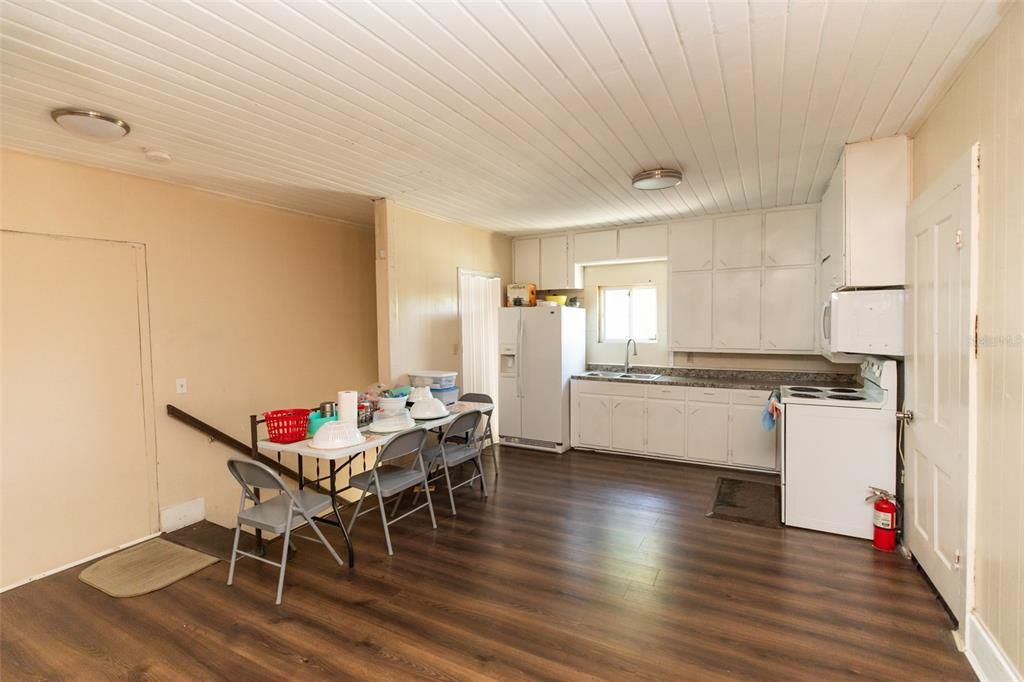 Dining room, Interior, Kitchen, Wood Texture Flooring