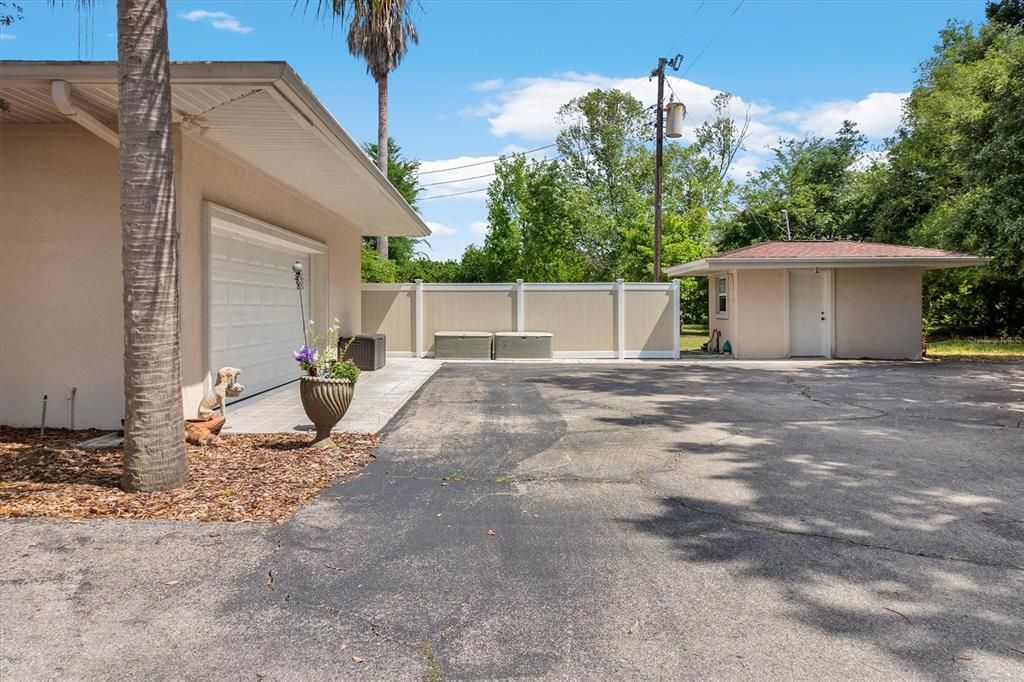 Backyard, Detached Garage, Exterior