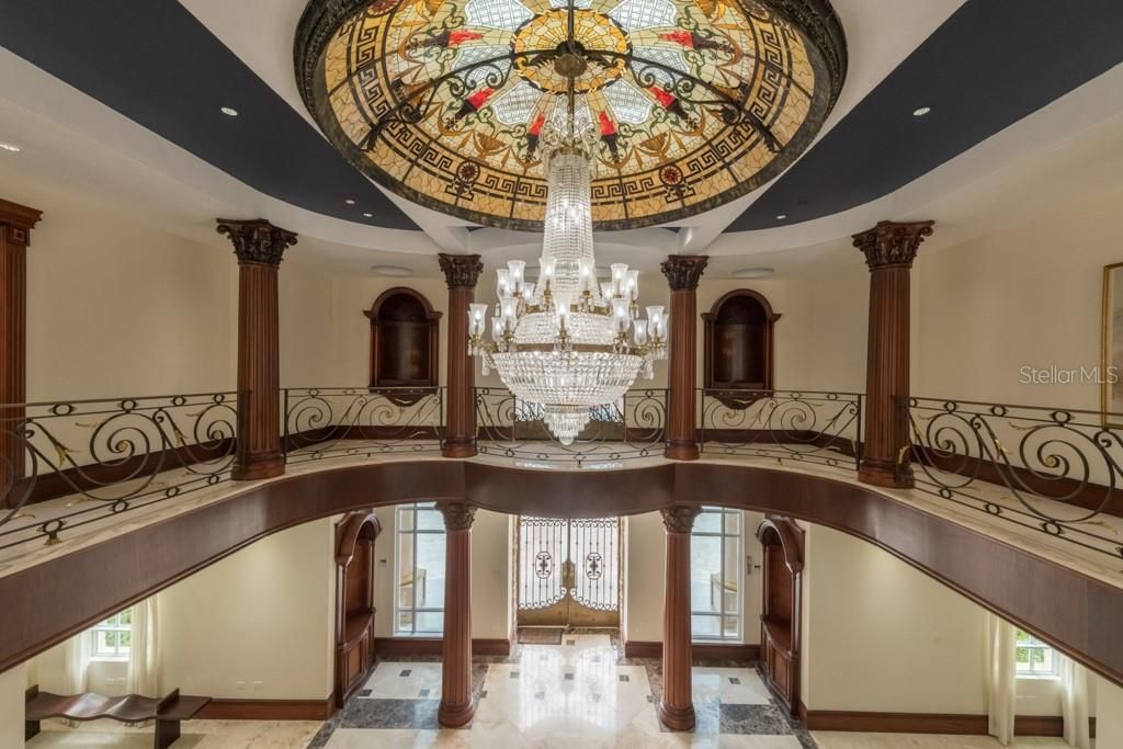 Chandelier, Interior, Marble, Recessed Lighting