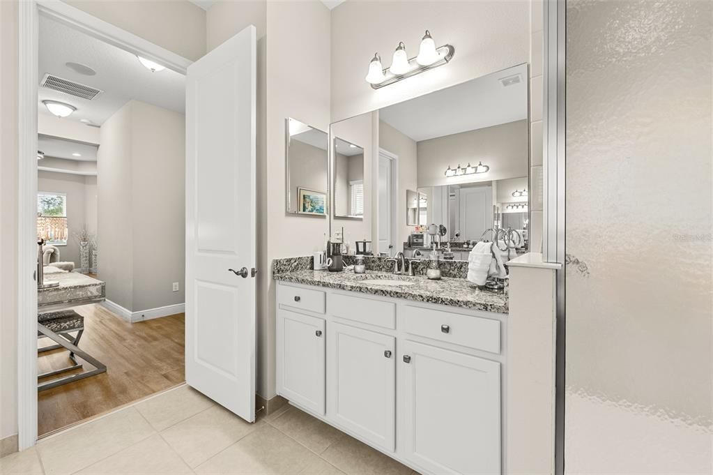 Bathroom, Dual Sink Vanities, Interior, Wood Texture Flooring