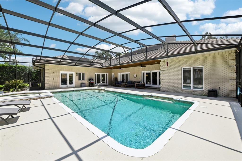 Glass Ceilings, Interior, Pool, Stone Walls, Sun Room