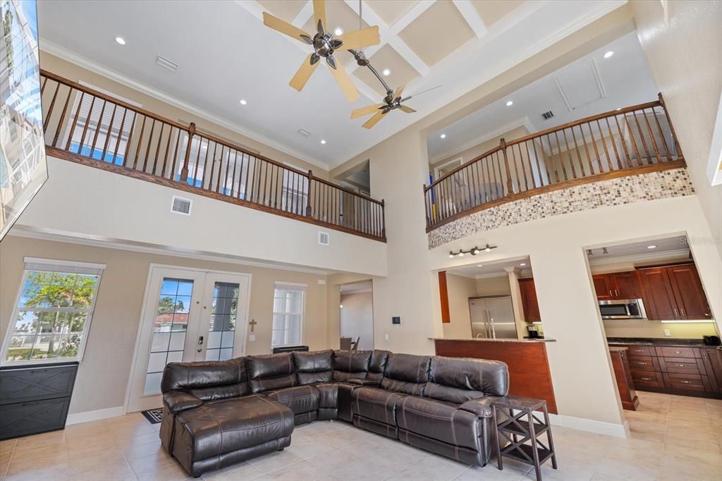 Interior, Kitchen, Living room, Recessed Lighting