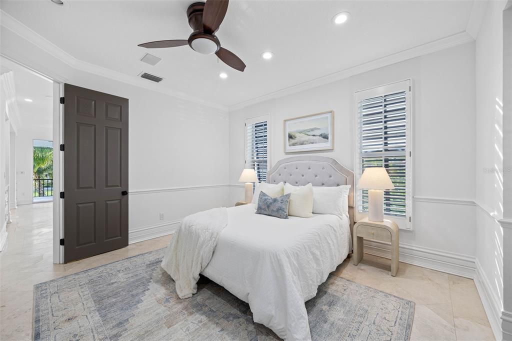 Bedroom, Interior, Recessed Lighting