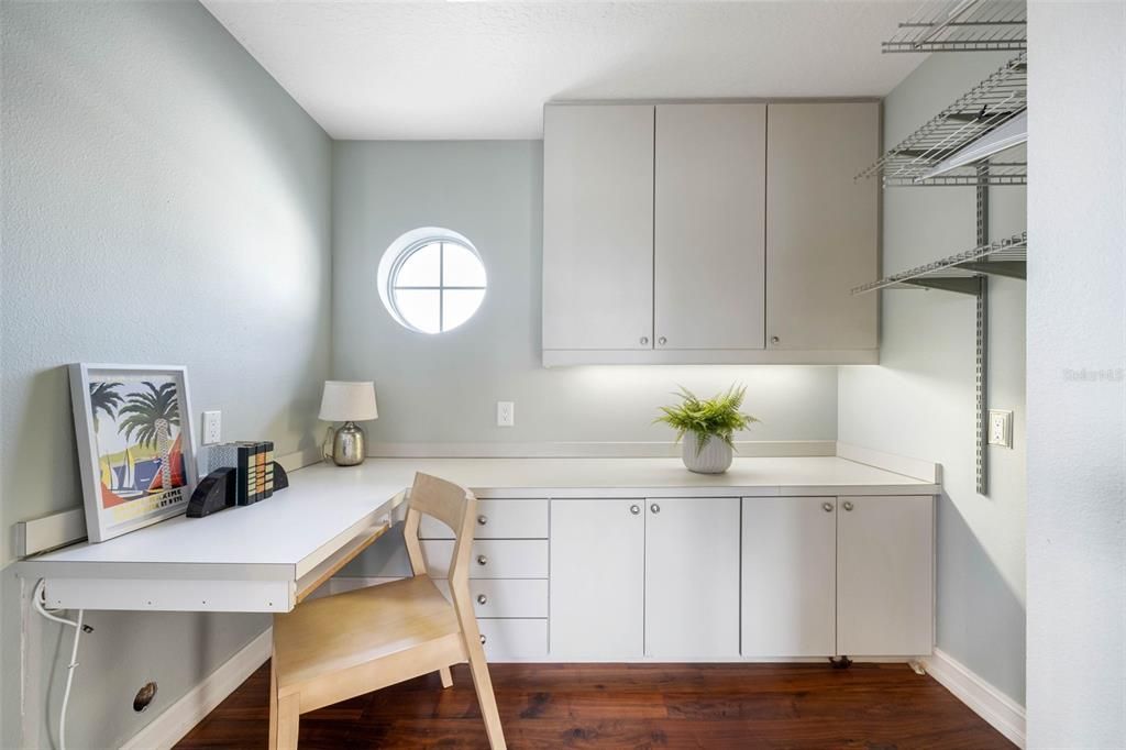 Home Office, Interior, Wood Texture Flooring