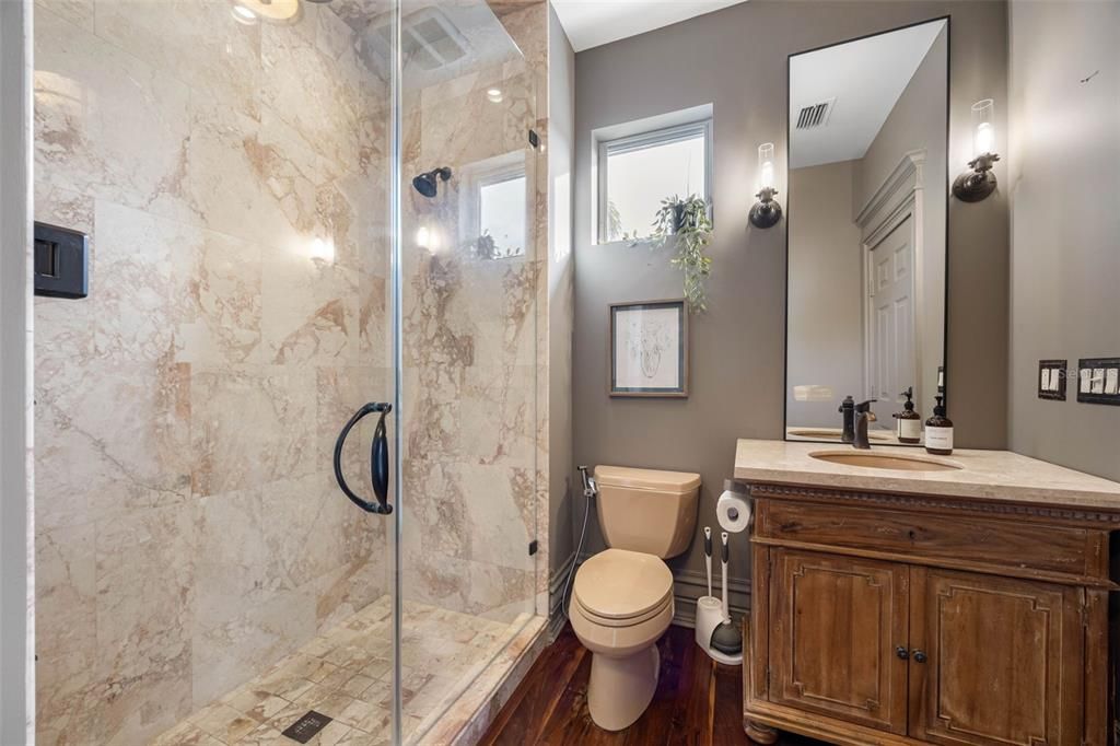 Bathroom, Glass Shower, Interior