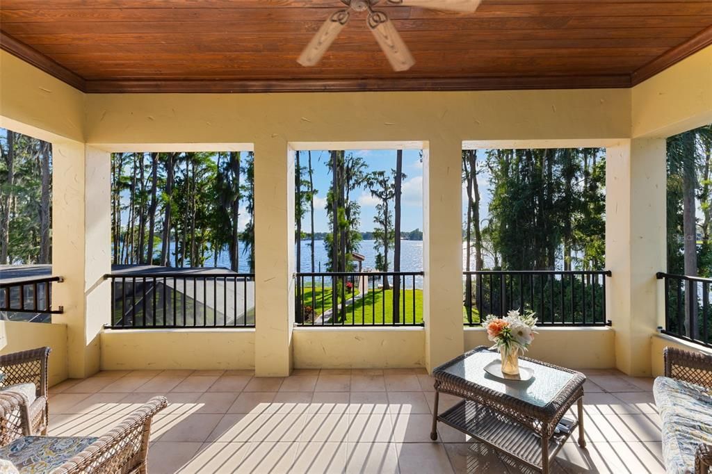 Interior, Sun Room, Water, Wooden Ceilings