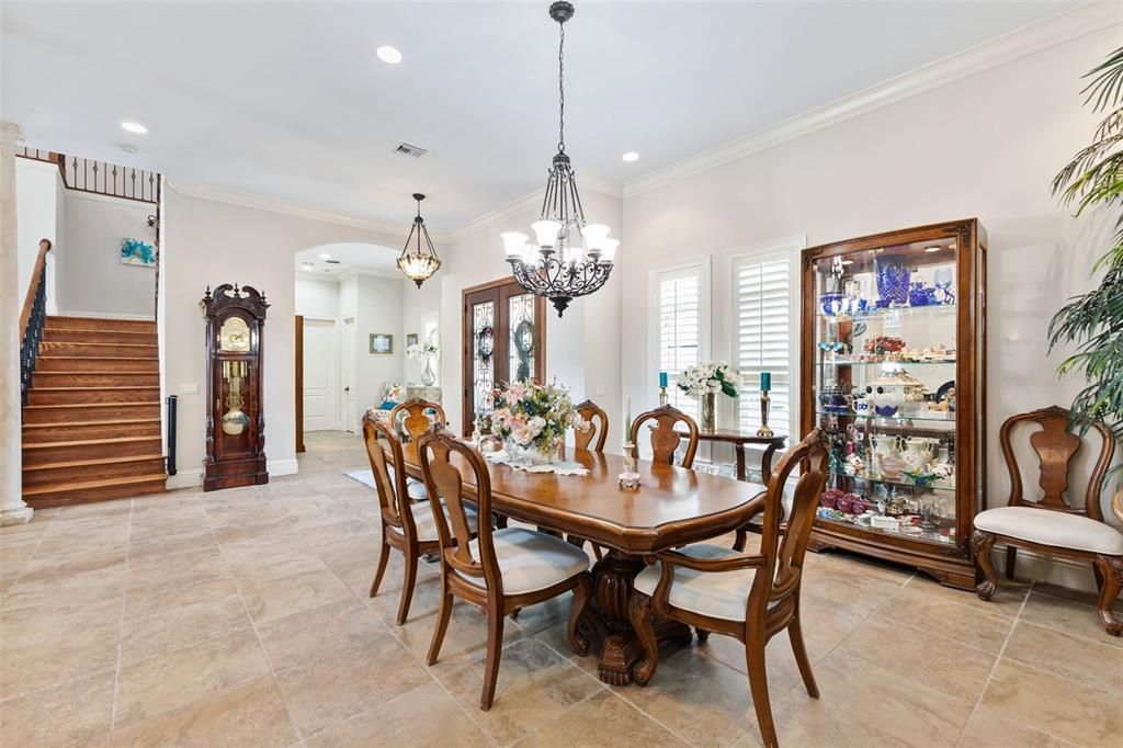 Chandelier, Dining room, Interior, Pendant Lights, Recessed Lighting