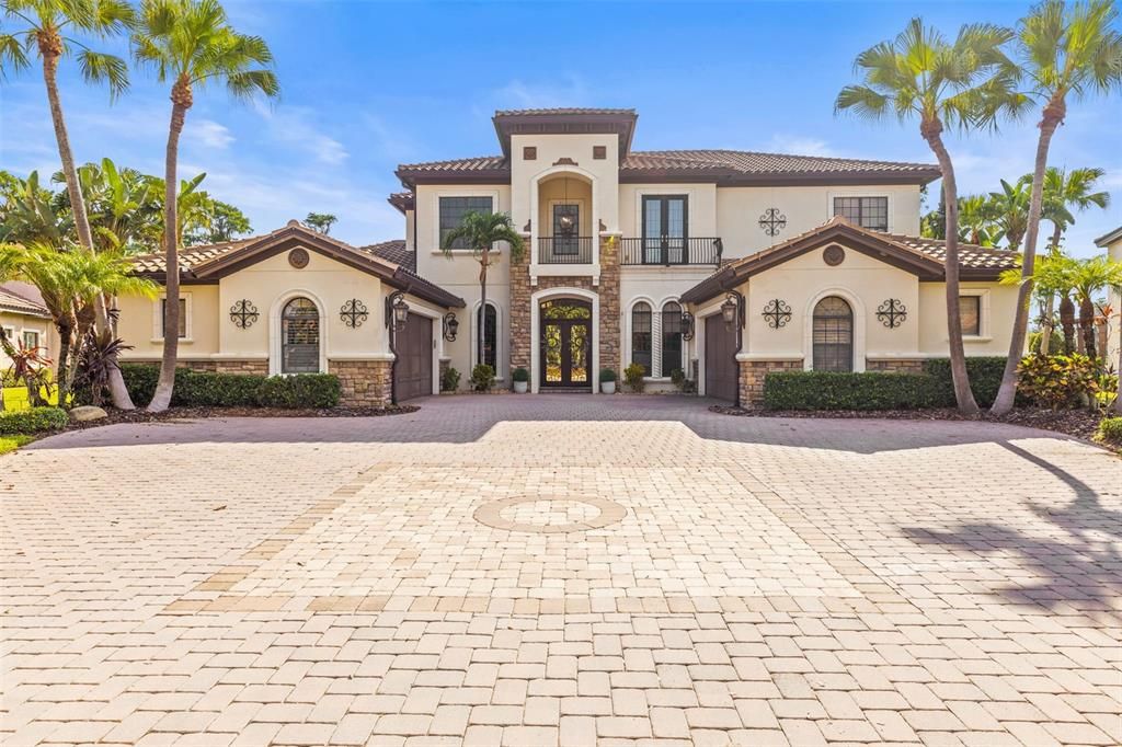Backyard, Exterior, Facade, Mediterranean