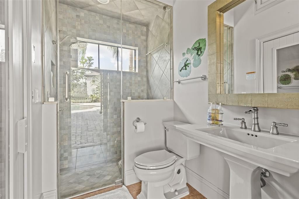 Bathroom, Glass Shower, Interior