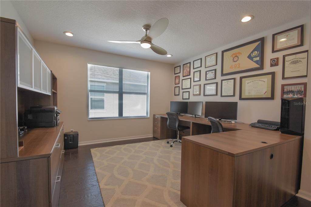 Home Office, Interior, Recessed Lighting