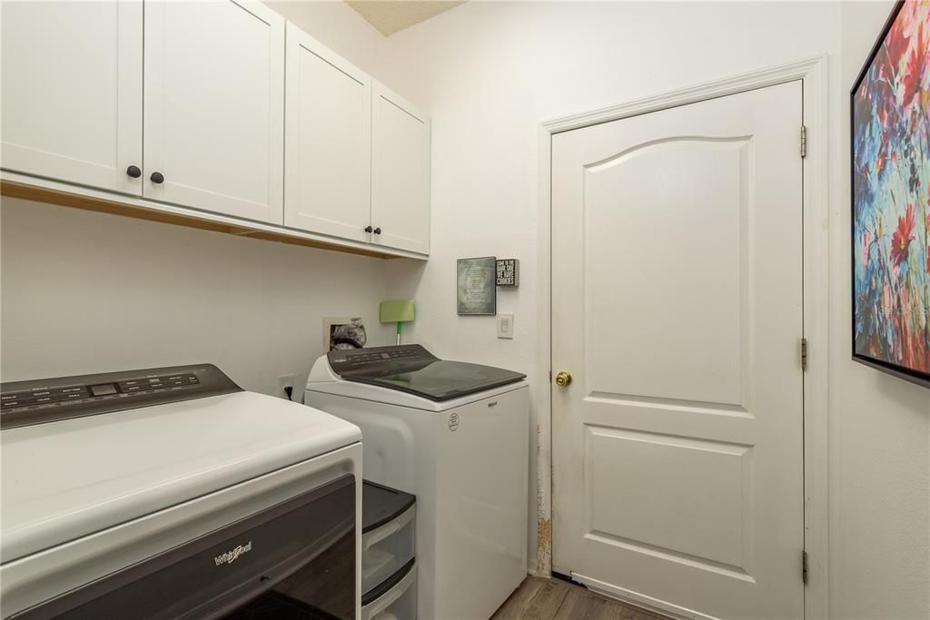 Interior, Washer, Wood Texture Flooring