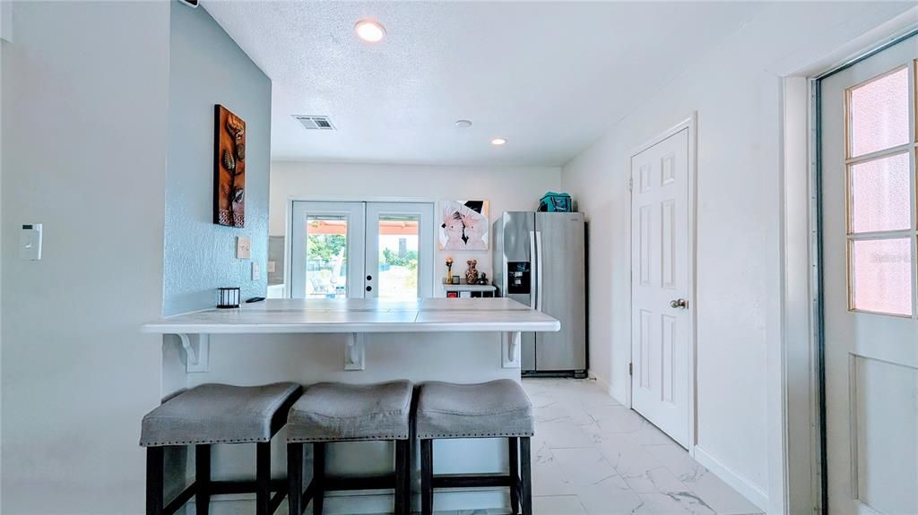 Interior, Kitchen, Marble, Recessed Lighting