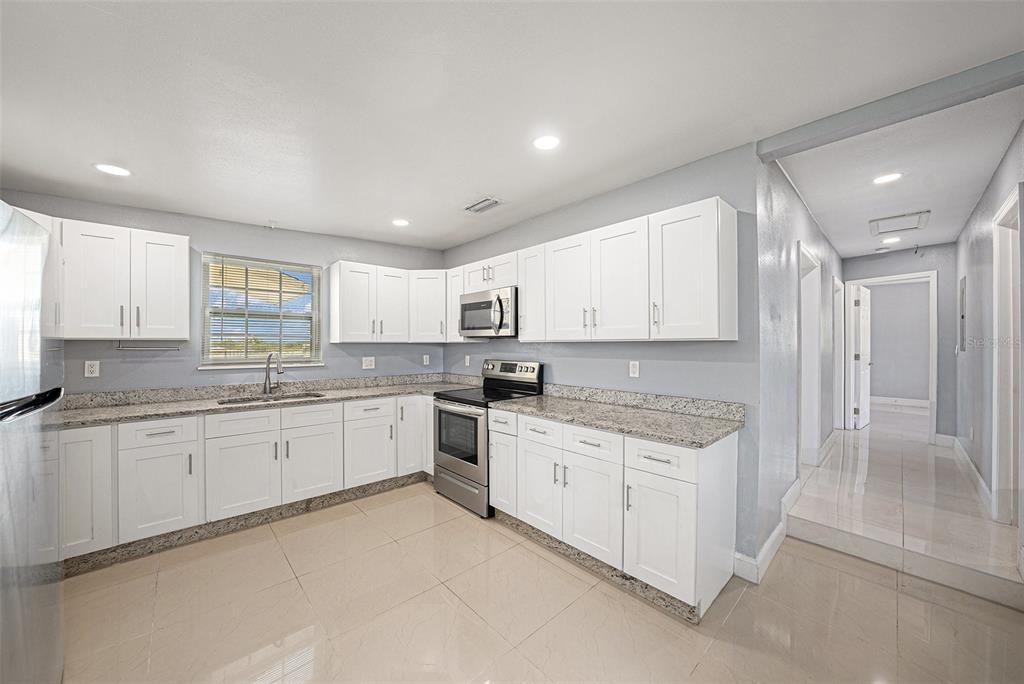 Interior, Kitchen, Recessed Lighting, Stainless Steel Appliances