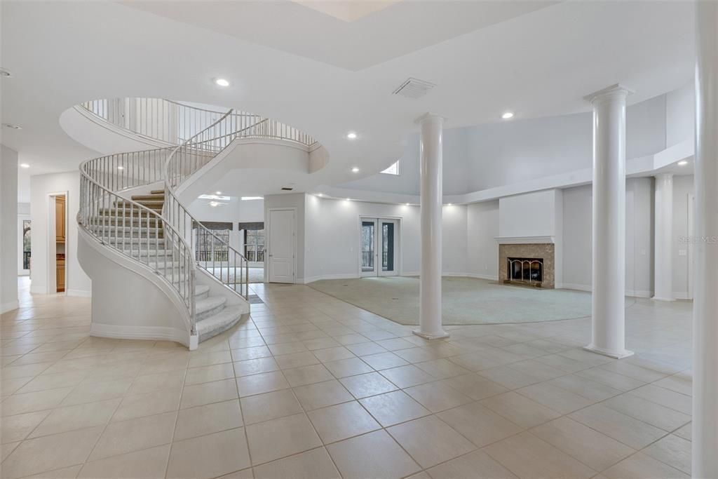 Fireplace, Interior, Recessed Lighting