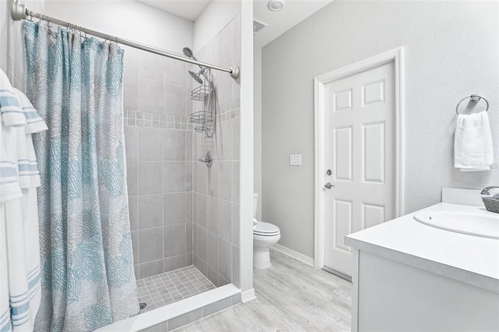 Bathroom, Interior, Wood Texture Flooring