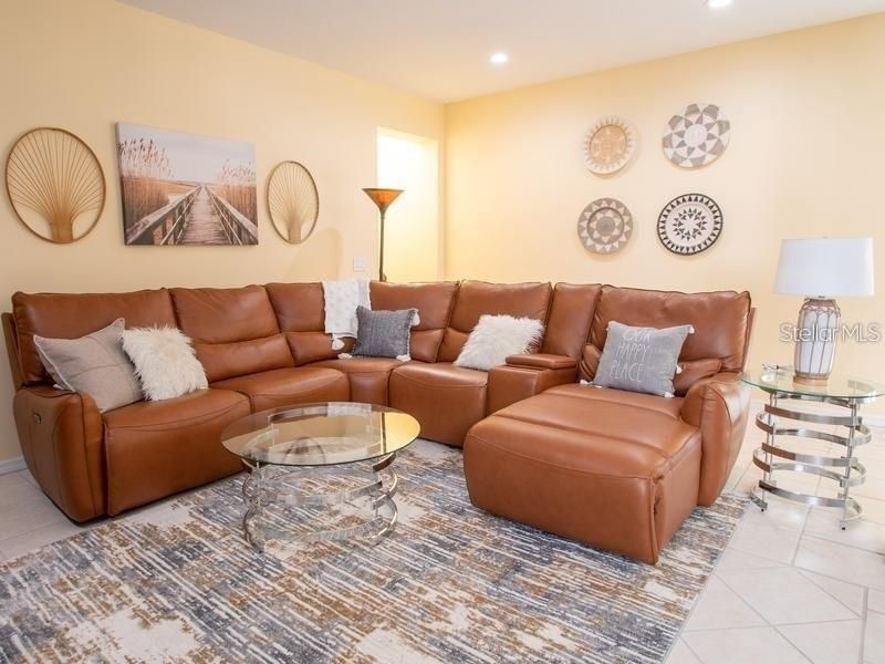 Interior, Living room, Recessed Lighting