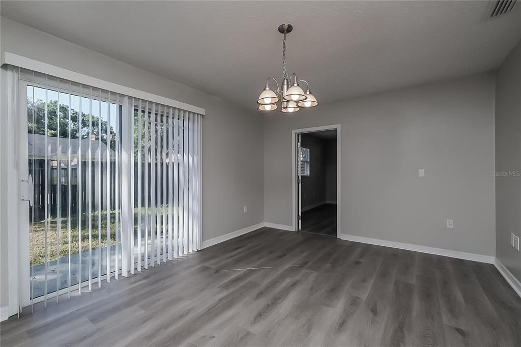 Chandelier, Empty room, Interior, Wood Texture Flooring