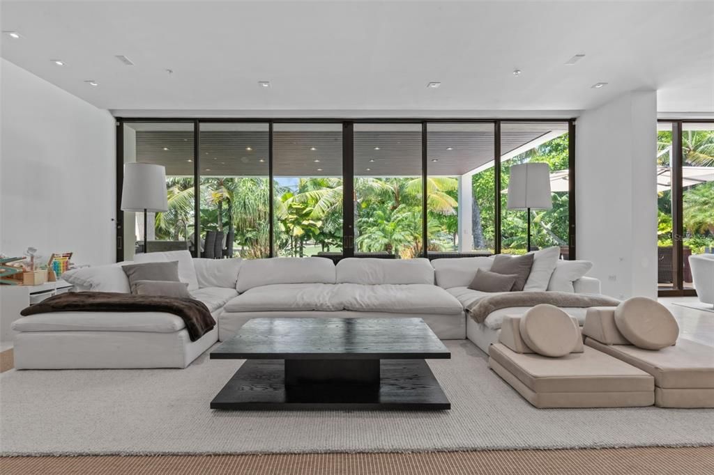 Interior, Living room, Recessed Lighting