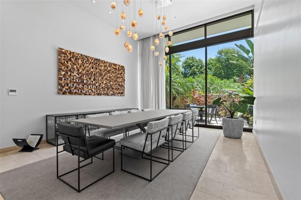 Dining room, Interior, Pendant Lights