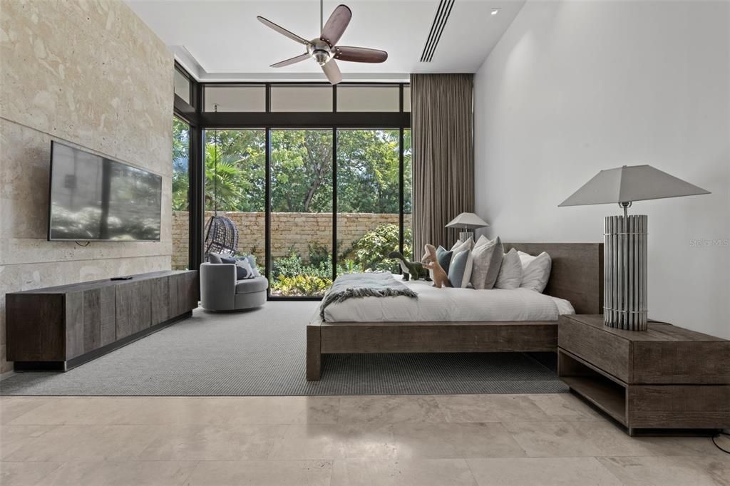 Bedroom, Interior, Recessed Lighting