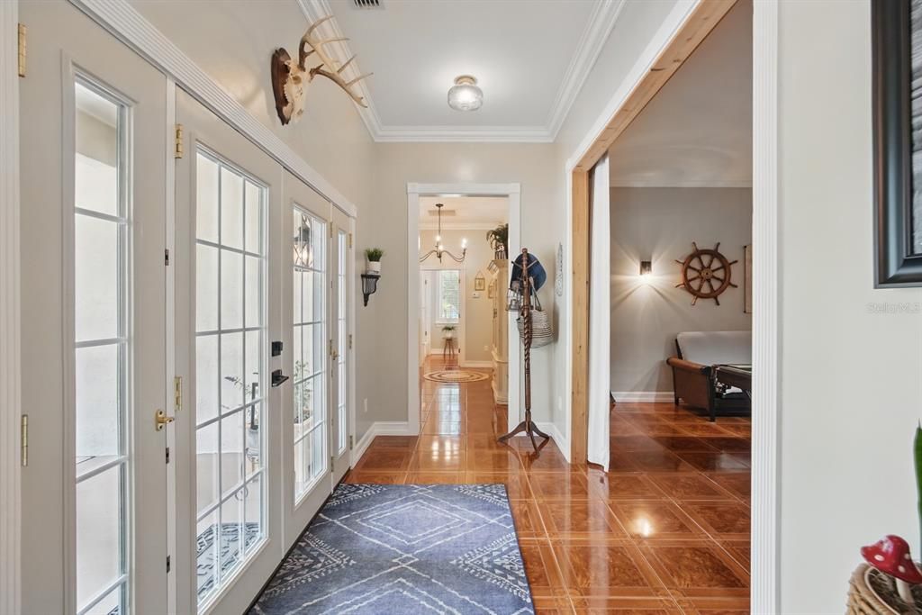 Bathroom, Interior, Wood Texture Flooring