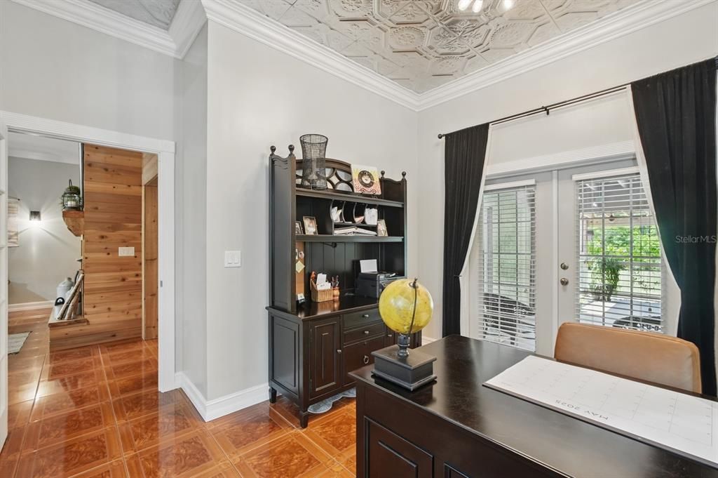 Home Office, Interior, Wood Texture Flooring