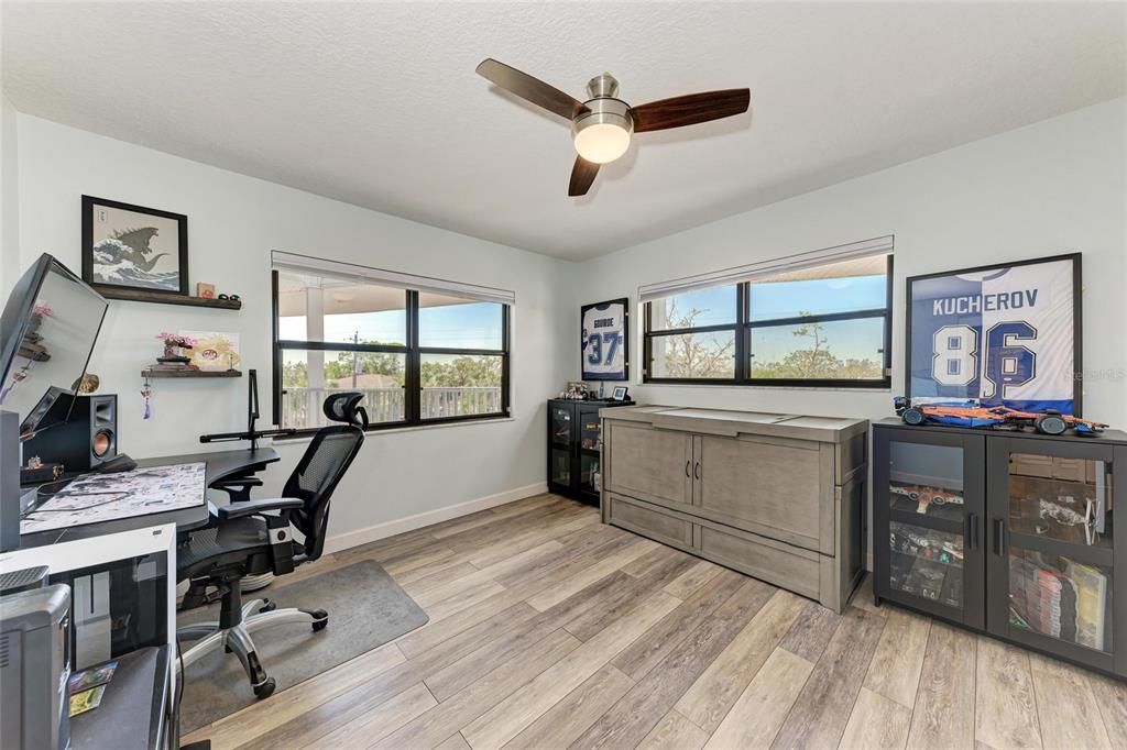 Home Office, Interior, Wood Texture Flooring