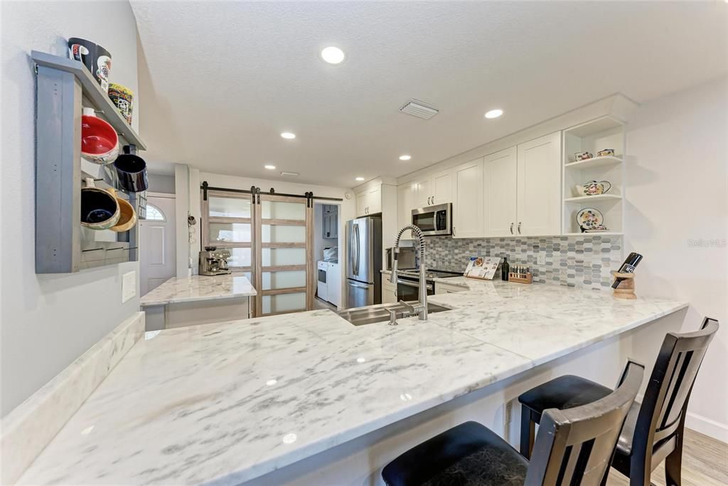 Interior, Kitchen, Recessed Lighting, Stainless Steel Appliances