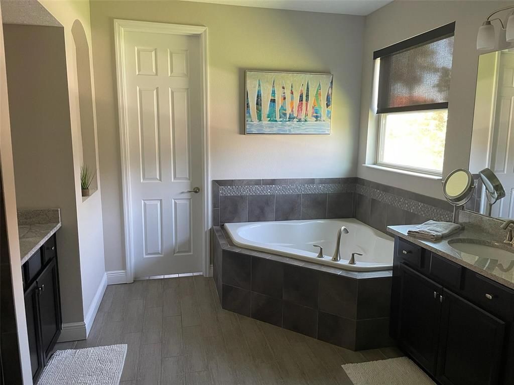Bathroom, Interior, Wood Texture Flooring
